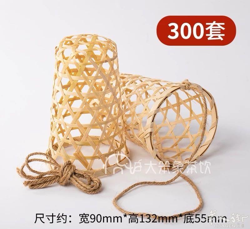 出300套麻绳竹篓 可用于奶茶店 100欧