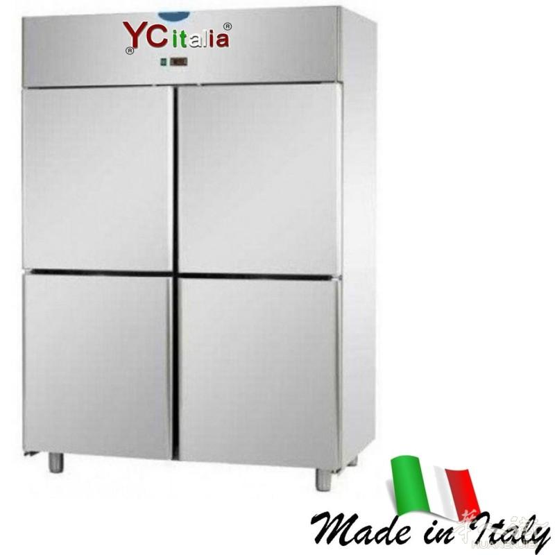 4 门 1400 升冰箱柜，尺寸 1420x800x2030 / 2100 毫米，温度 0/+10°C。