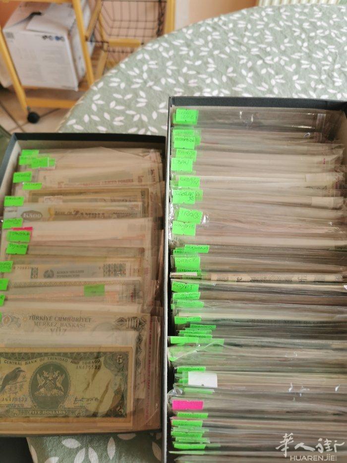 世界各地纸币（未使用与使用）.