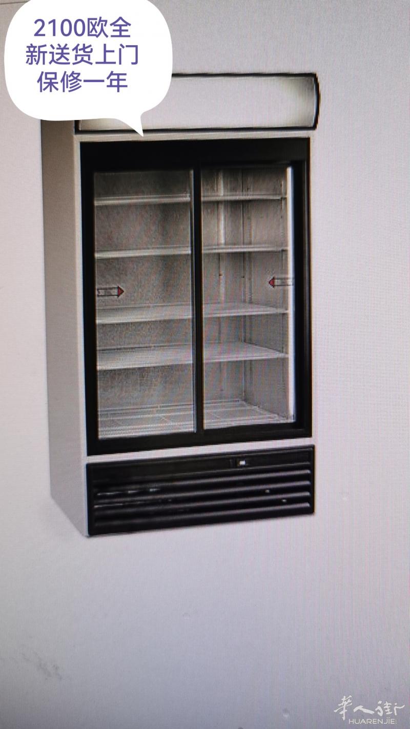 全新双门冰箱2100欧出售含税价，保修一年，送货上