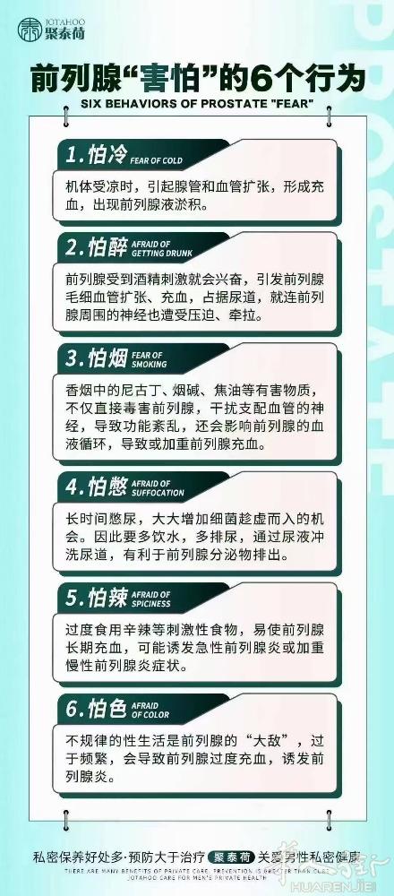 𝐉𝐎𝐓𝐀𝐇𝐎𝐎 “前列腺“害怕”的6⃣个行为🚫 ❌怕冷   怕憋