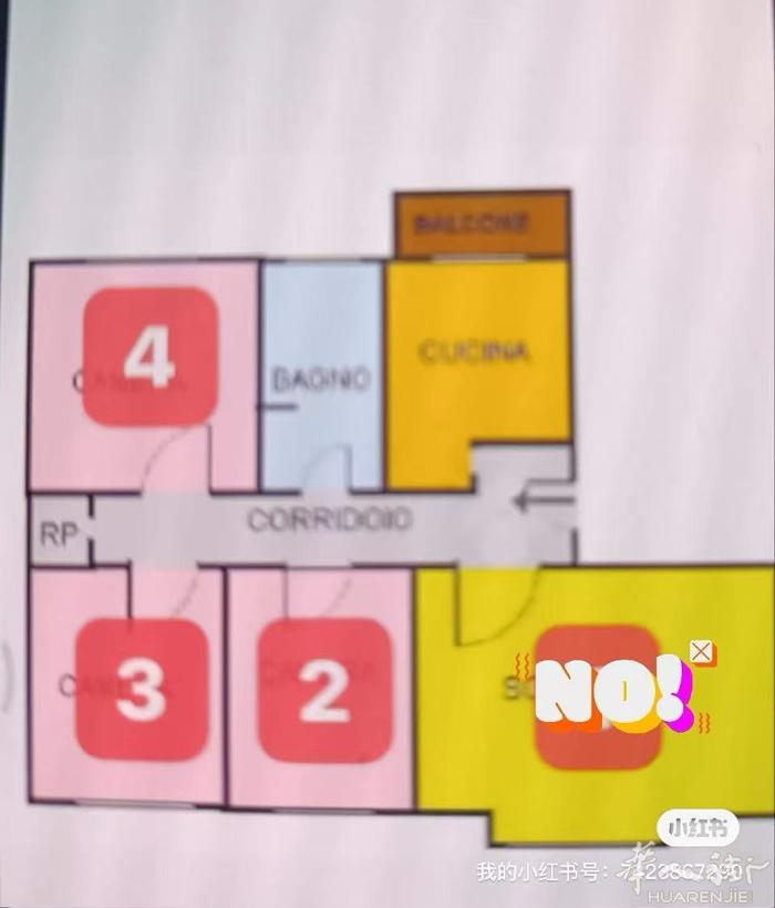 米兰红线地铁口租房 四月初起单间出租，无中介费 🔴红线bonola  4室，房