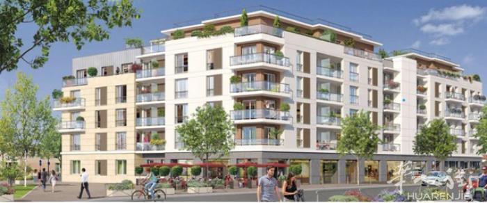 aubervilliers 大巴黎93区热销新房楼盘， 地铁口mairie Au