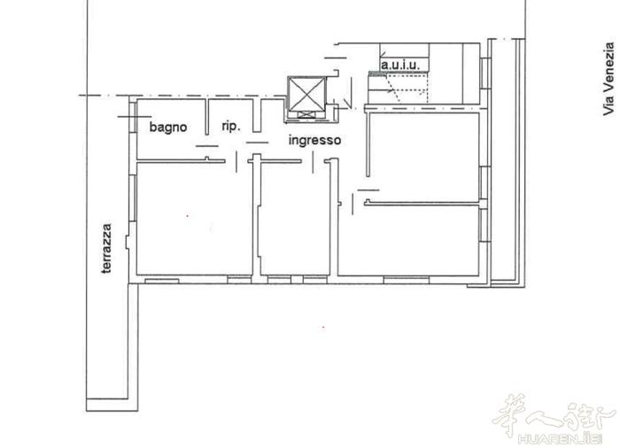 帕多瓦 Centro Giotto 边上 Via Venezia  出租员工宿舍