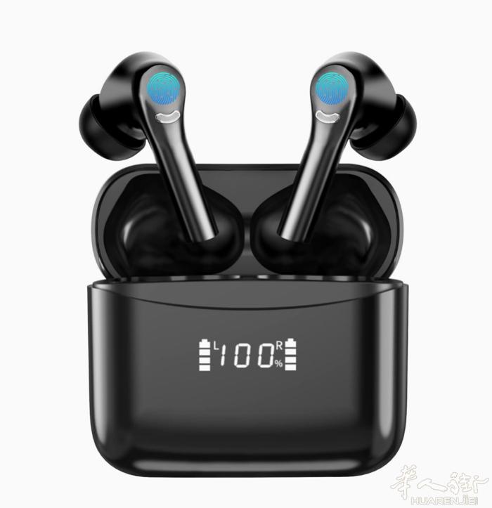 全新无线蓝牙耳机40H LED 显示屏、13 毫米音频驱动器、IPX6 防水。米