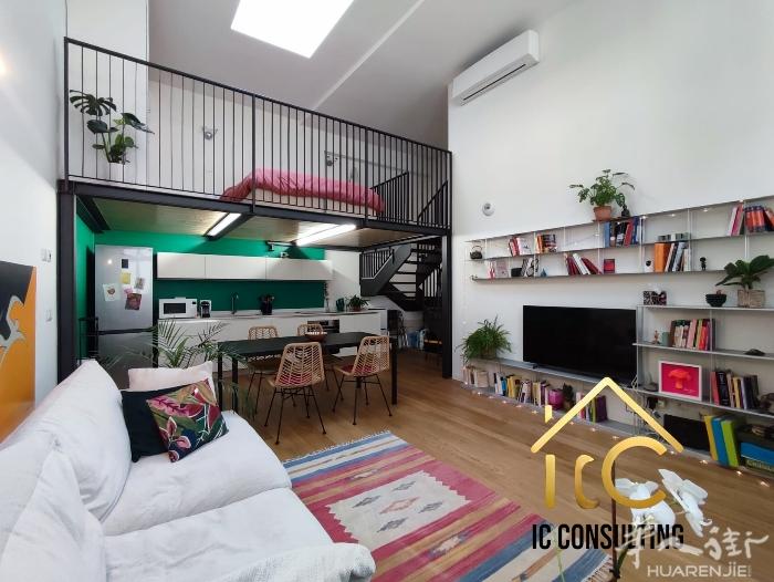 ✅1500独栋复式LOFT大公寓紫线Ca' Granda7分钟空调房私院，近Bi