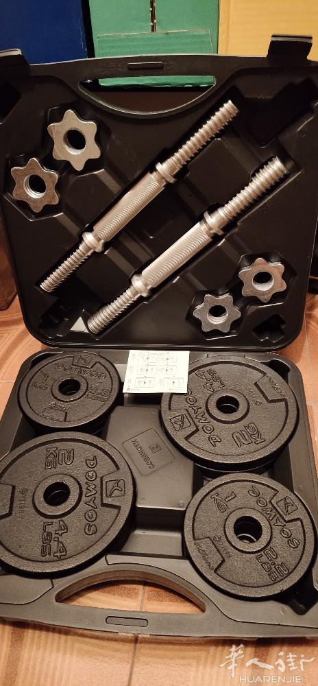 从迪卡侬买来一年的哑铃放那没用过，全新， 原价54.99，现价49.99，不接受