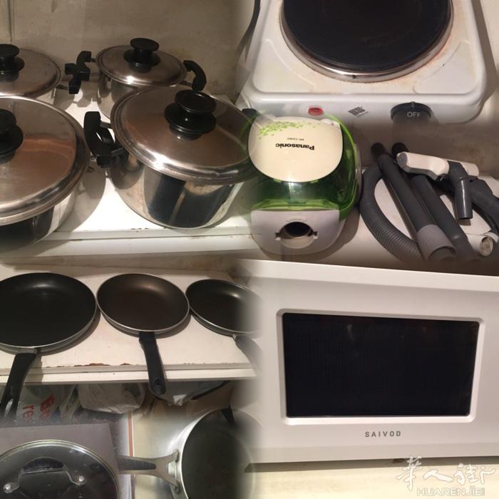 有一个吸力很大的吸尘器，30欧，一个微波炉，20欧，电磁炉大功率1500W，15