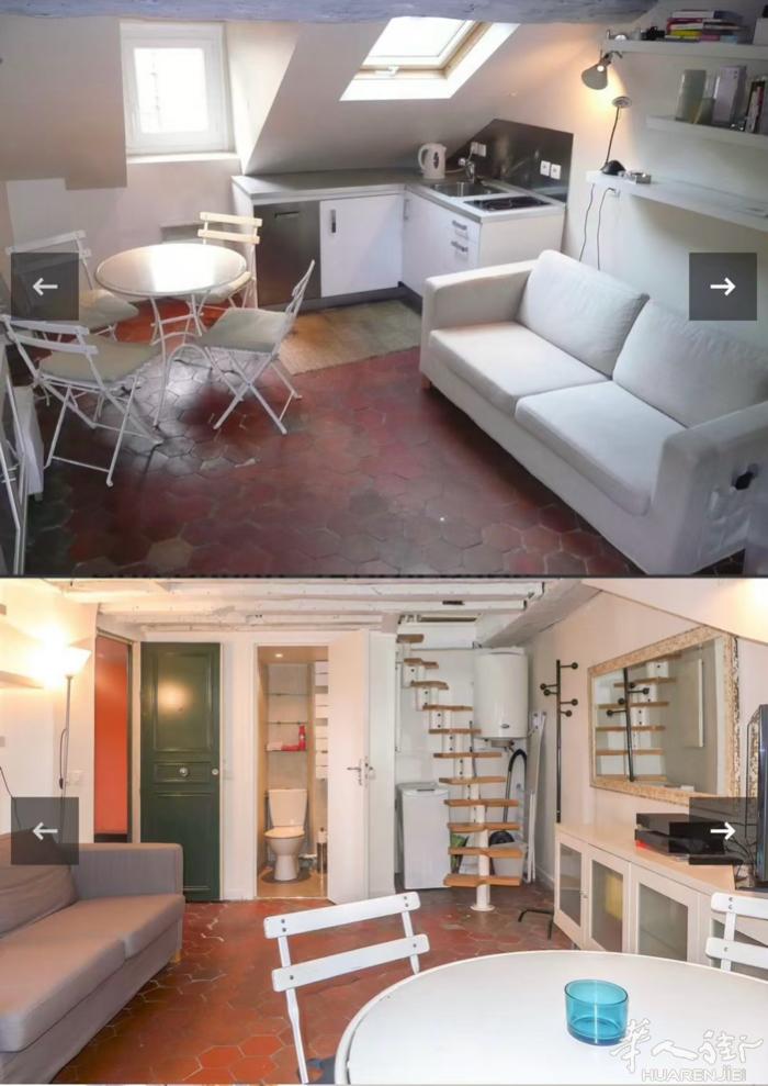 巴黎4区studio，地址6 Rue Pavée 75004，楼下就是地铁一号线