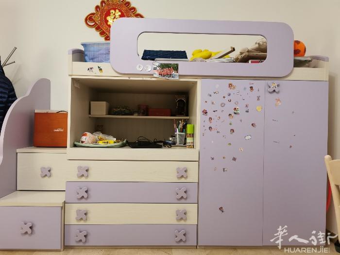 小孩学习桌加床，8成新，自取，有意者可电话详谈