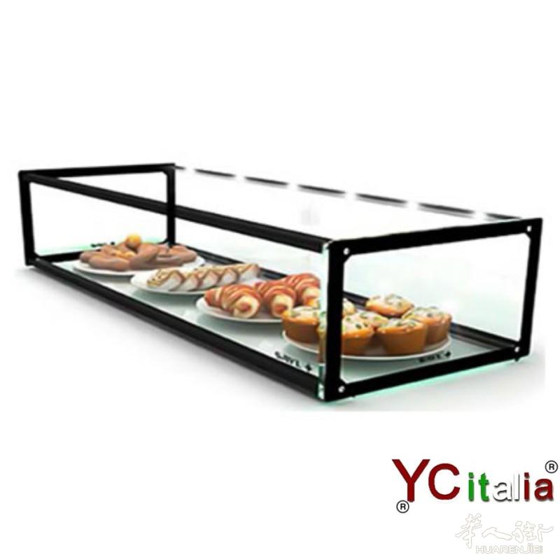 中性台面展示柜,方形玻璃,尺寸为 920x330x215 毫米,一个架子配有 LED。意大利境内免费送货。