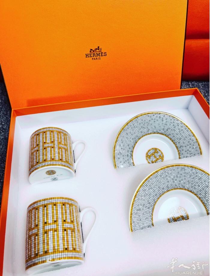【正品】爱马仕咖啡杯 85折全新 有发票！带全套礼盒包装～ 送人自用都很不错 高