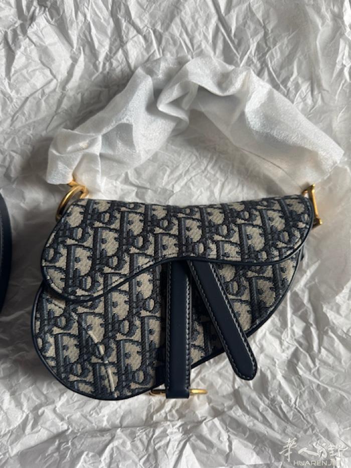 全新 DIOR Saddle Mini 马鞍包 正品，带NFC芯片，防尘袋 官网