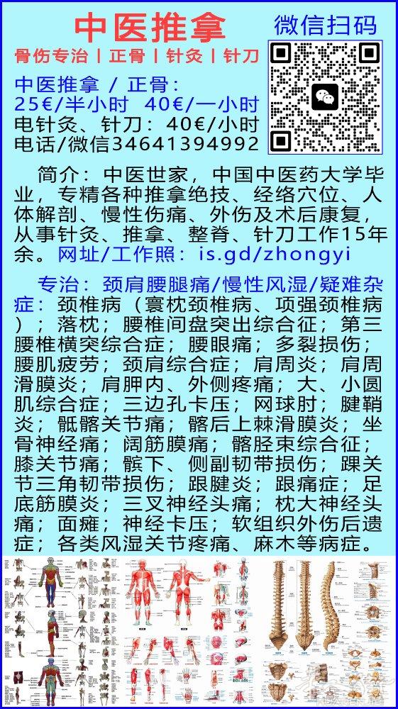 马德里丨中医推拿丨正骨丨针灸