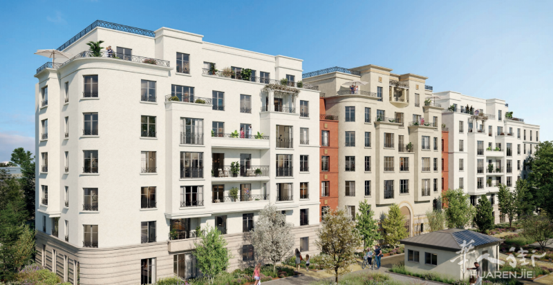 🏡大巴黎92省Clamart新盘🏠城市距离小巴黎Porte de Chatillon仅8km，住宅位于城市Clamart
