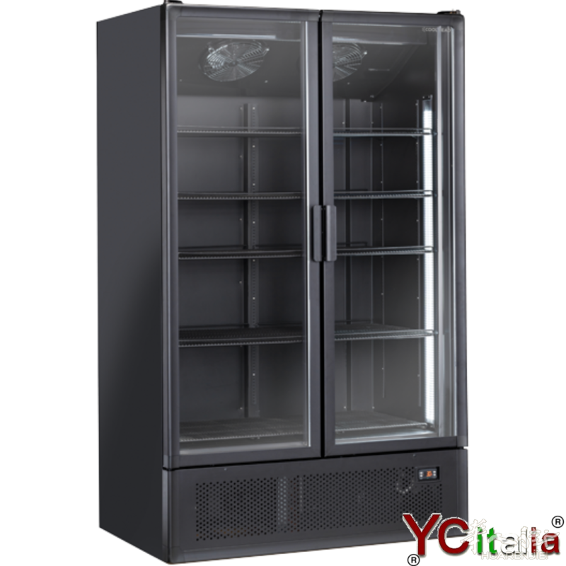 专业双门饮料冷藏柜，尺寸为 1200x791x2035 毫米。意大利境内免费送货。