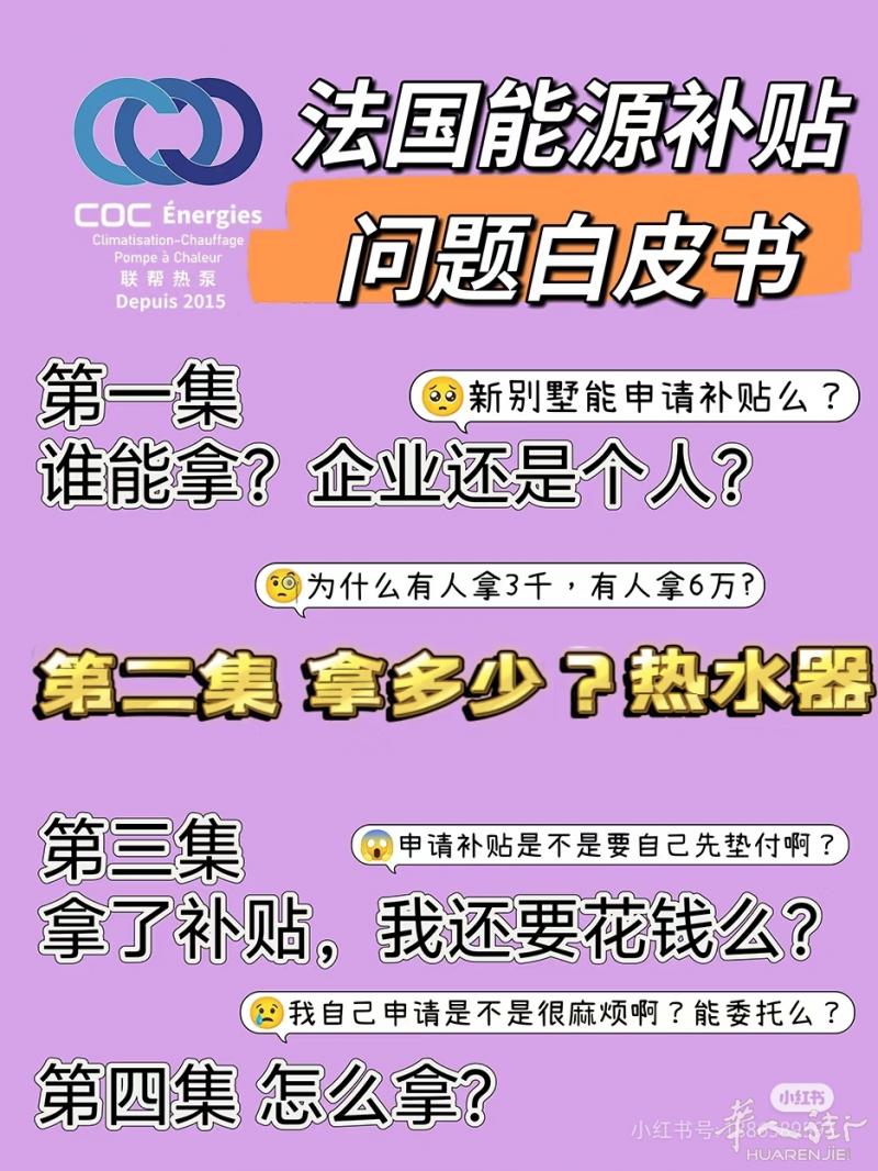 【法国节能补贴-谁能拿？】第二集-热水器