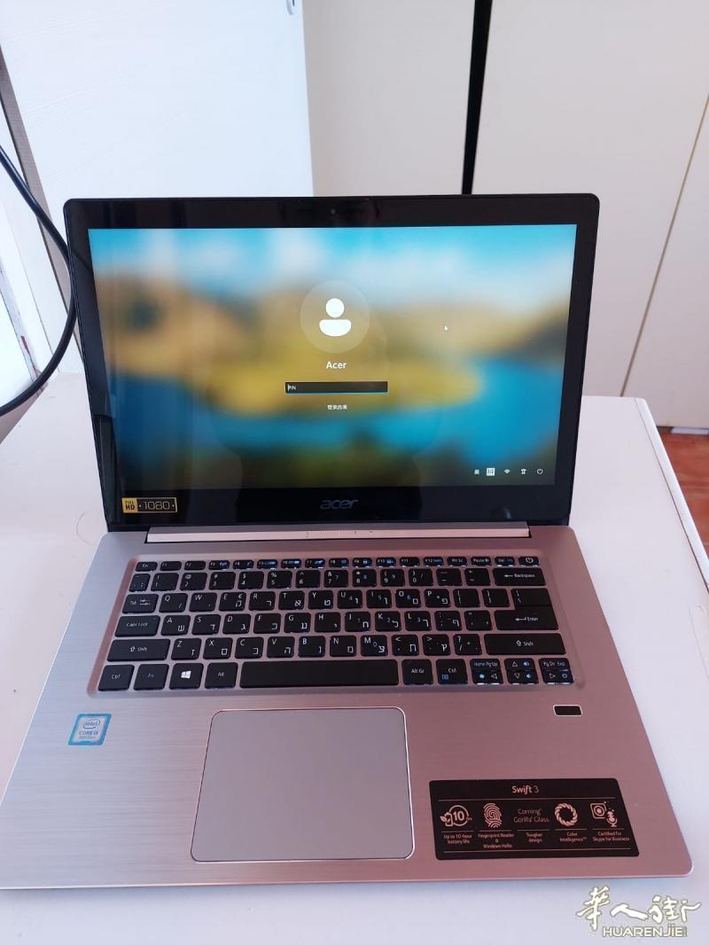 宏基轻薄本出 Acer Swift 3 SF314 -52, i5 8GB ram +256GB SSD, 14寸+指纹解锁，无损伤刮痕