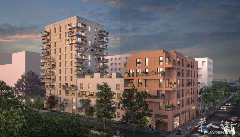 🔥TVA 5.5%多户型含复式🏠大巴黎94省IVRY-SUR-SEINE新房🏡城市毗邻巴黎第 13 区，住宅位于 Ivry Confluences 的中心