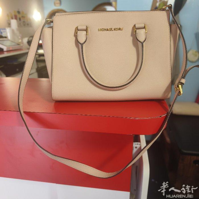 MICHAEL KORS粉色经典包闲置出vx:971748941 piacenz