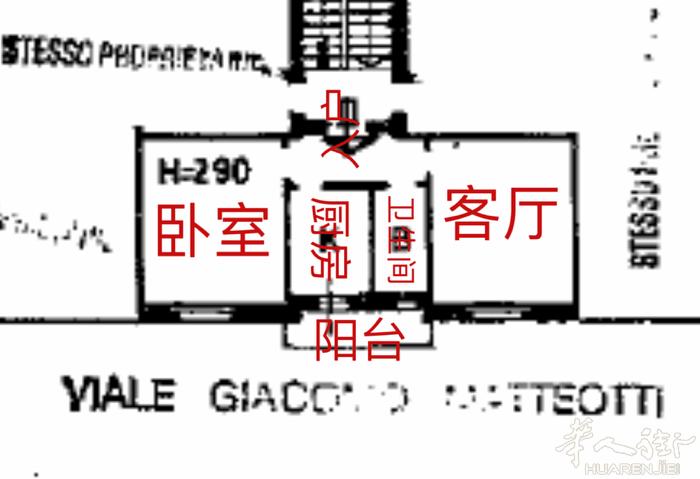 米兰红线地铁·Sesto Rondo 温馨两居15.8万