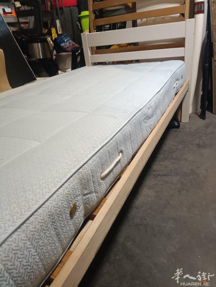 单人木床 床垫90×190全套让80 欧