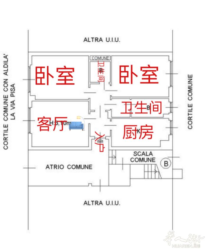 【可租/可卖】  米兰Sesto核心区 · 全新精装两室一厅