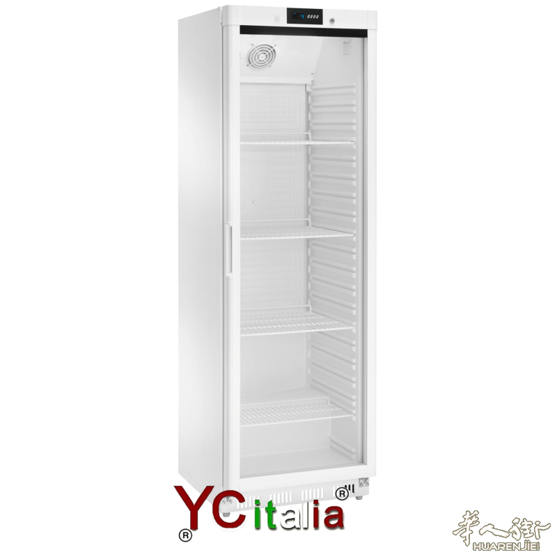 玻璃门饮料冰箱。玻璃门饮料展示柜600 x600x1855，功率130 W。