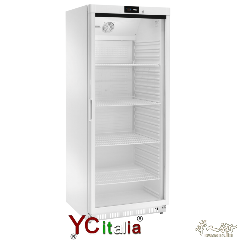 777玻璃门饮料冰箱，意大利境内免费送货。尺寸：777x710x1895h，功率：130瓦。冷藏温度：+2 ÷ +8 °C。静态饮料展示柜。标配三格饮料展示架。