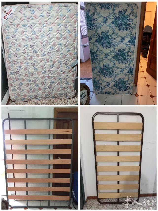 有一张双人床架，180X135的，35欧，单人床架