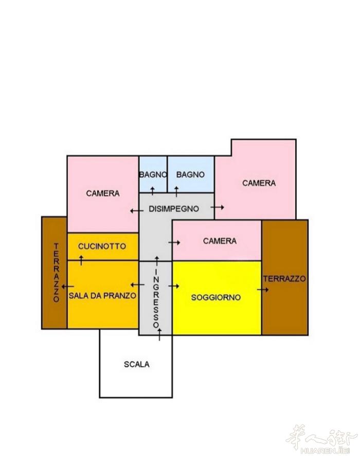 Via Strozzi小coop附近套房出租 四房一厅一厨两卫 2个阳台 房子新
