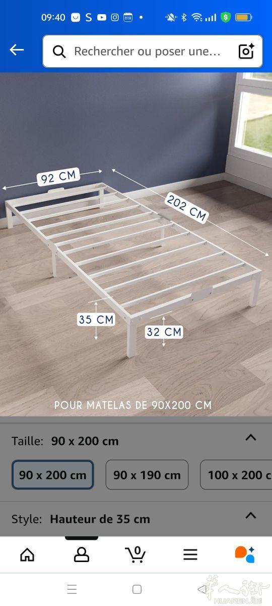 出售90X200米床架用了几个月40€送床垫，椅子5€自取有意者发信息