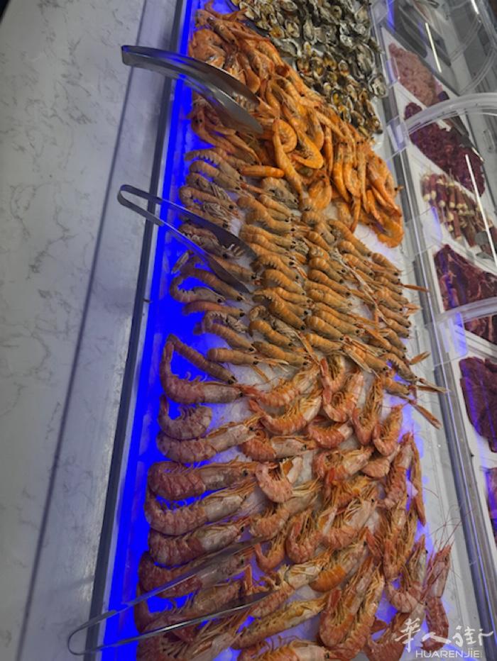 自助buffet柜甩卖 4个热柜16个冷柜 2排 白色大理石 8月20号可自取