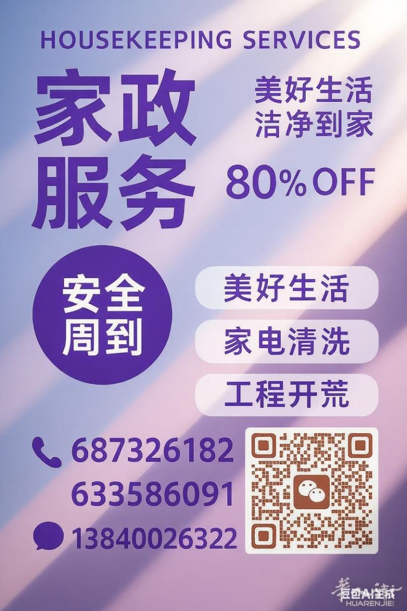 保洁做房子装修开荒整理衣物收纳电话68732618