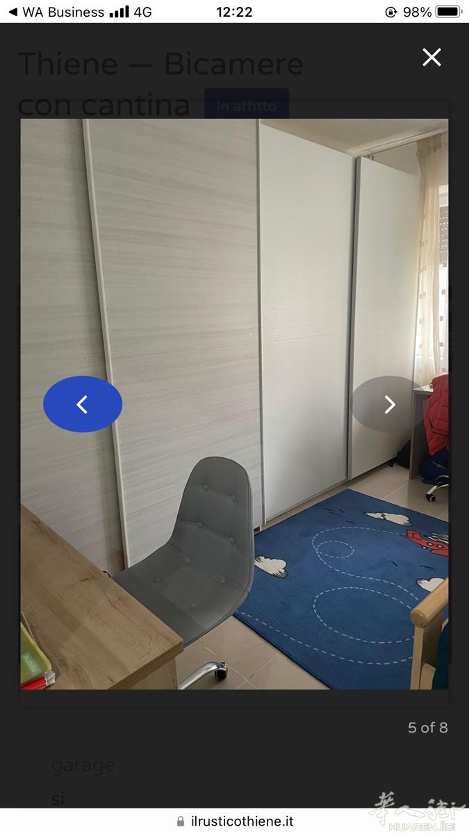 Thiene 两房一厅一卫 地下室 出租 850 联系人luca：3403164329