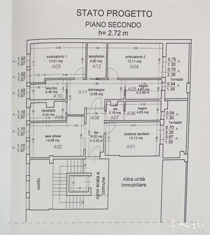 普拉托华人街最繁华的地段店铺出租，地址是健康医疗中心楼上，这里适合开牙🦷科、美