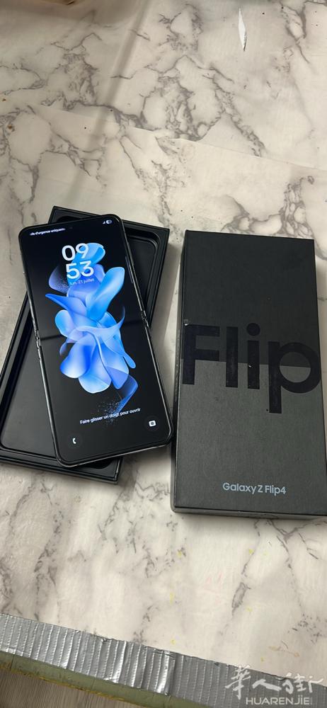 出闲置 三星折叠手机带原装盒 Galaxy Z flip4 128G