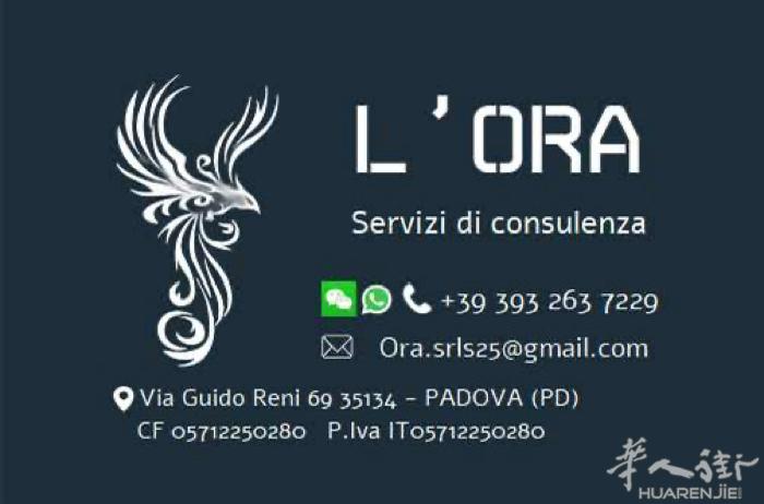 l’ora欧拉 公司：移民业务包括（中国的人士：买房子居留、投资居留，在意大利的