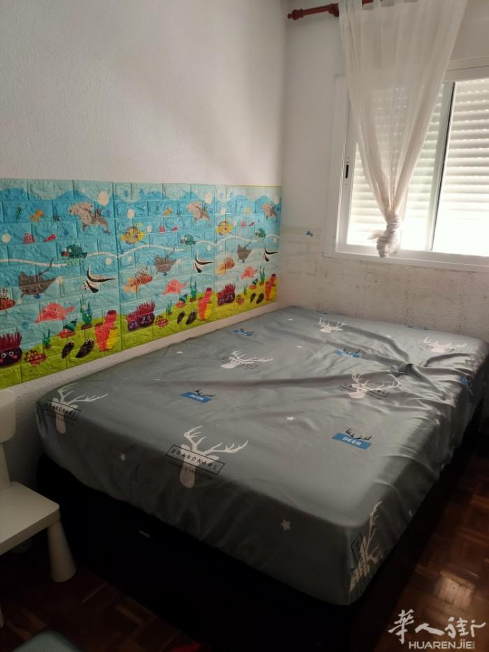 马德里 地铁9号线与7号线交界，barrio del pilar 有房间出租。联