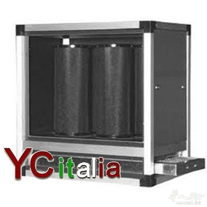 适用于抽油烟机的活性炭空气过滤除臭装置。尺寸：750 x 750 x 750 毫米（高）。意大利境内免运费。