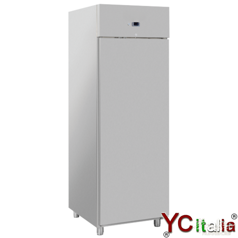 600升冷藏柜，尺寸为665x840x2090毫米，温度范围为-2°C至+8°C。冷藏柜气候等级4，带自动关闭门和泡沫注塑手柄。意大利境内免费送货。