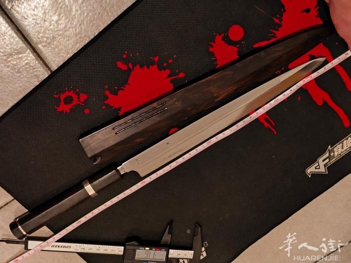 出本烧刃长30   带纯银刀柄黑柿木刀装  价格510包邮 详情加微信看图ad1