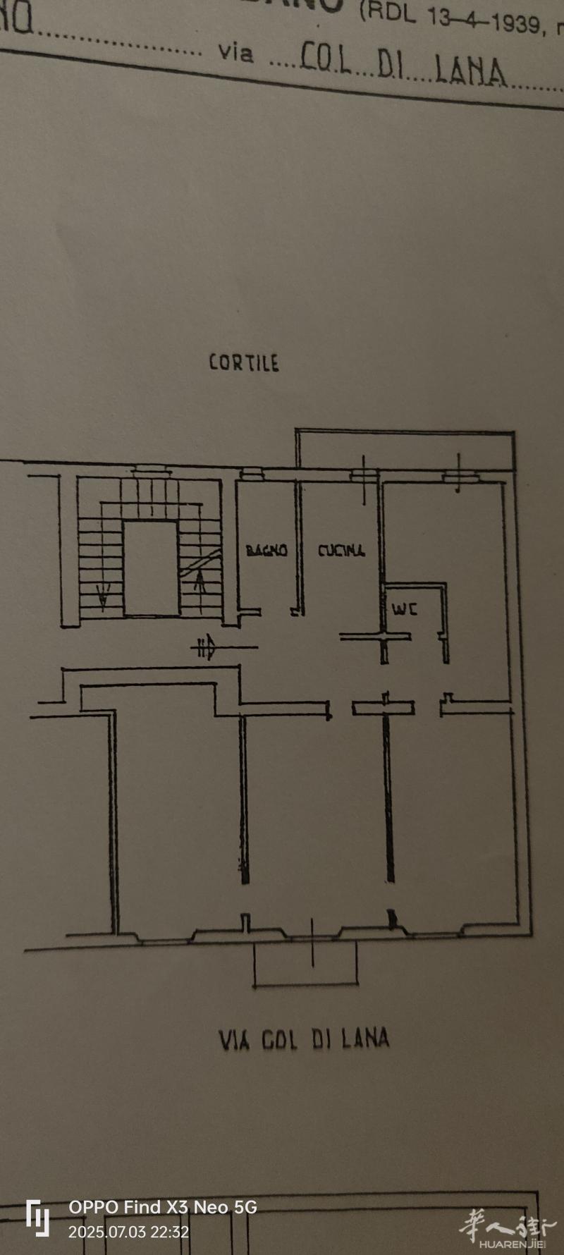 米兰viale col di lana有3房一厅厨