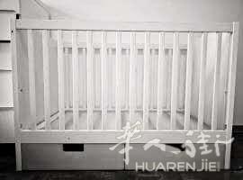 婴儿床60x120cm加床垫