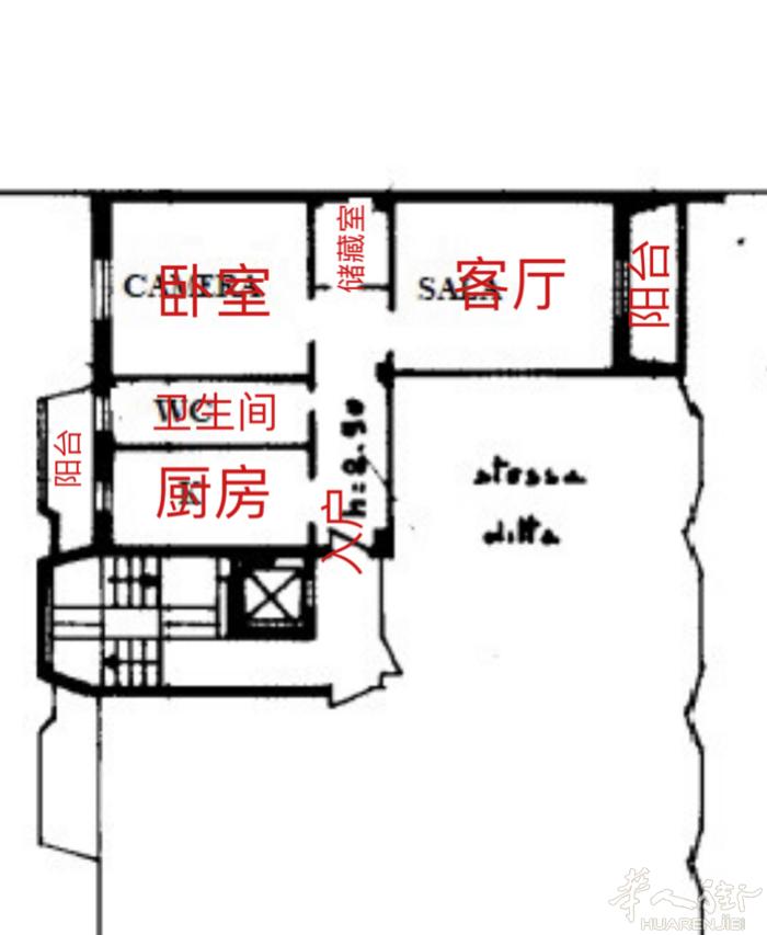 红线precotto，两室一厨一卫 三楼带电梯 26万