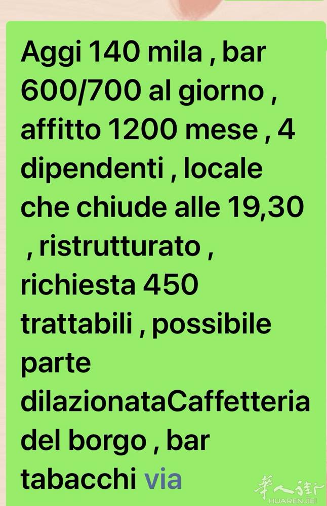 bar tabacchi torino bella zona aggi 140.