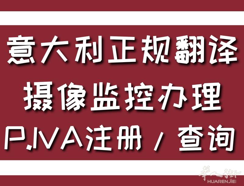 自由职业者P.IVA 手续办理，摄像头监控许可，免费税务局电子发票软件...