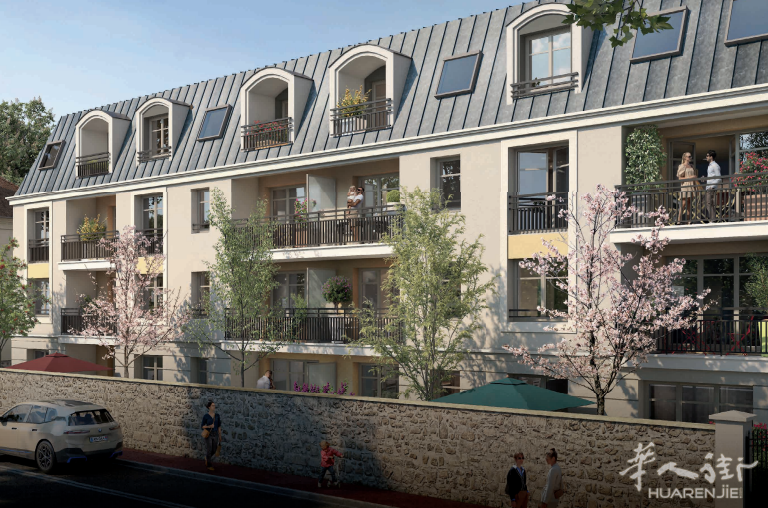🏠大巴黎93省MONTFERMEIL新盘🏡住宅距离🚉 T4 电车仅 240 m。它毗邻标志性的🍀植物园Parc Arboretum和🌳Montferm