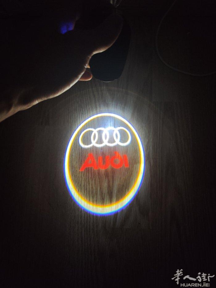 自提，送一对audi迎宾灯led，可充电，邮费不包