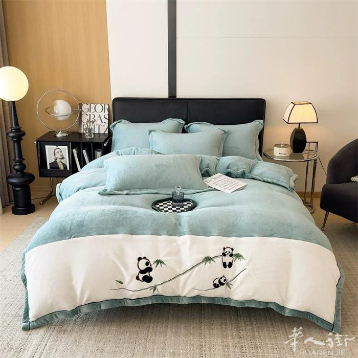 牛奶绒被套200x230, 适合秋冬季